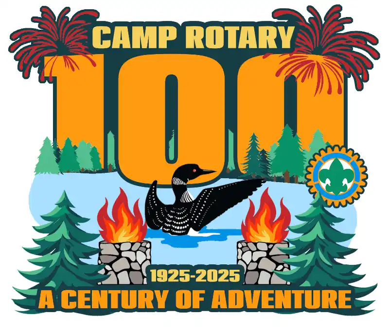 camp rotary 100th anniversary patch