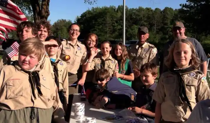 Alpena Scout Troop Flag Day